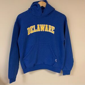 Delaware Hoodie Sweatshirt Girl's Large Pullover Blue Hens UD Warm Fall Football